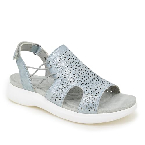 JBU Francis Women's Comfort Casual Adjustable Ankle Strap Open Toe Fashion Sandal