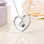 JXJL Memorial Heart Cremation Urn Necklace for Loved One Ashes Keepsake S925 Sterling Silver Eternity Circle Pendant Necklace of Cremation Ashes 7