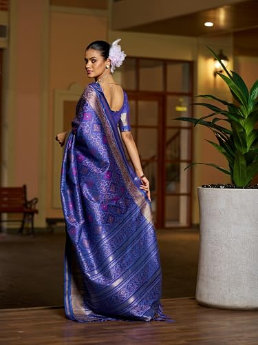 Image of SWORNOF Womens Linen Silk Saree | Saree for Women With Unstitched Blouse | Saree with Blouse Piece | Soft and Skin Friendly