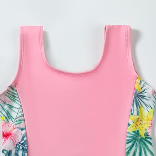 Image of DREAM BUS Toddler Girls One Piece Swimsuits with Boyshorts Little Girls Bathing Suit Summer Swimwear for 18M-6Y