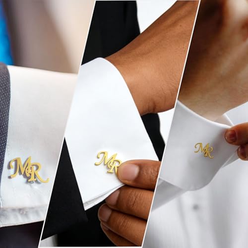 Mancuernillas personalizadas de acero inoxidable para hombre miniatura 5