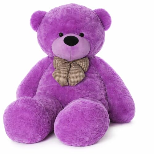 Image of VEERA SOFT TOYS 7 Feet Purple Giant Teddy Bear Soft, Plush, and Cuddly Stuffed Animal for Kids, Birthdays, Anniversaries, Valentine's Day, and Special Occasions Large Huggable (Purple /84 inch)