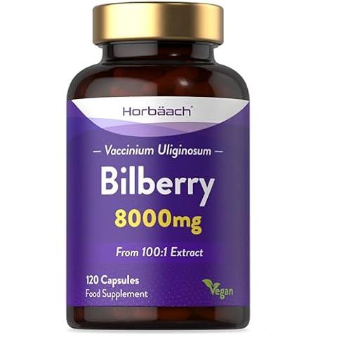 Horbaach 8000mg Bilberry Extract Capsules Cover
