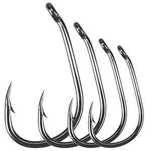 Luroad 50 Stück Teflonbeschichtete Karpfenhaken
