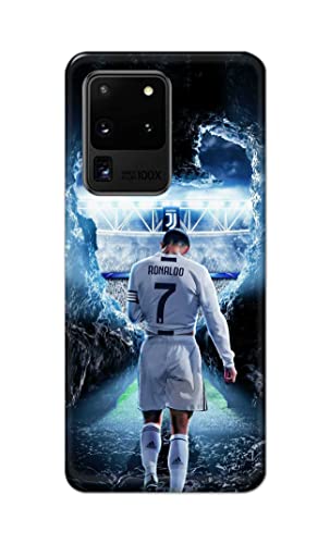 Image of Printed Hard Back Cover Case for Samsung Galaxy S20 Ultra 4G | Samsung S20 Ultra 5G Back Cover (Footbal Legend) -1302
