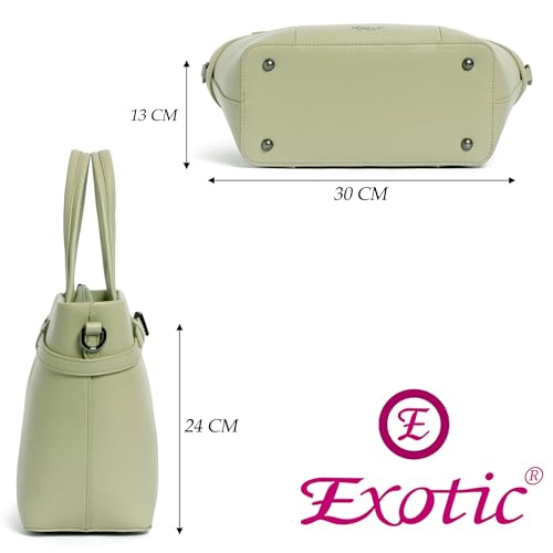 Image of EXOTIC Premium Structured Tote Bag for Women | Handbag with Sling Strap | Elegant Office & Casual Bag
