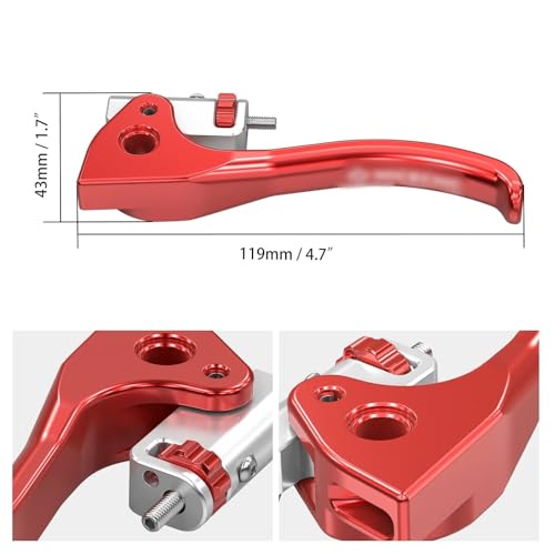 Levier d'embrayage de moto pour Beta RR 300 250 et Xtrainer commande courte noire - 2