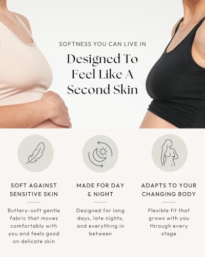 Image of Larken Hands Free Pumping Bra for Breastfeeding | Breast Pump - Maternity Bras for Pregnancy, Pumping & Nursing Bra in One