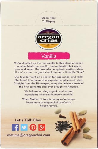 Oregon Chai Vanilla Chai Tea Latte - 8 Ounce