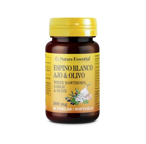 Nature Essential | Espino Blanco, Ajo y Olivo | 50 Cápsulas | Con Extractos Naturales y Propiedades Antioxidantes