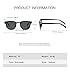 DCEHGEW Men Women Personal Fashion Versatile Retro Black Square Sunglasses for Outdoor Beach Cycling Vacation-Black Frame Red Lenses
