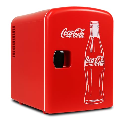 Mini Fridge For Bedrooms 4L Small Fridge 6 Can...