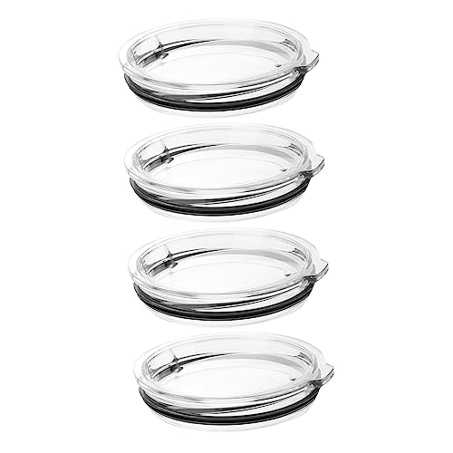 LAPYAPPE 4pcs Tumbler Lids Airtight Replacement Covers for Tumblers and Cup Lids for Wide Mouth Cups for Use