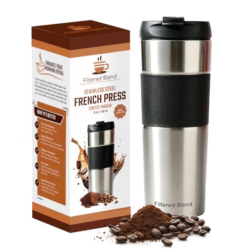 15oz Insulated French Press Travel Mug