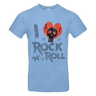 Smilo & Bron T-shirt imprimé Rock and Roll pour homme - Les Beatles, Paul McCartney, John Lennon, RIngo Starr, George Harrison