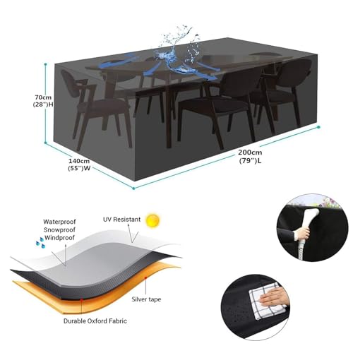Housse de protection imperméable table de grande qualité extérieure