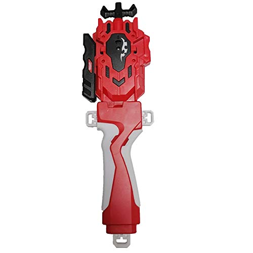 Beyblades Launcher And Grip , Battling Burst String Launcher Gyro Light Sparking Left&Right Lr Spin Top Compatible With All Bey Burst Series Bey Battling Beyblades(Red) For Kids