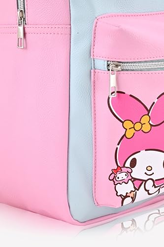 Image of Sanrio Hello Kitty Backpack for Girls, Boys, Women, Men, Adults, Unisex | Cute PU Leather Large Hello Kitty, Kuromi and My Melody Travel Backpack Purse Shoulder Purse Travel Backpack