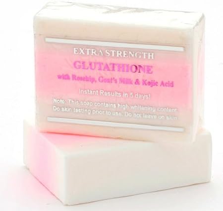 Premium Extra Strength Whitening Soap w/ Glutathione, Goat's Milk, Rosehip, and Kojic Acid