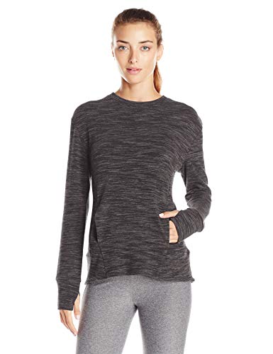 SHAPE activewear Women's Oddessy Pullover, Charcoal, Small