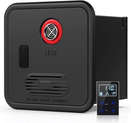 55,000 BTU Instant Camper Water Heater - 2.8 GPM, Remote Control, 13x13 Inch White Door, Ideal for All Campers, Efficient Tankless Hot Water Solution