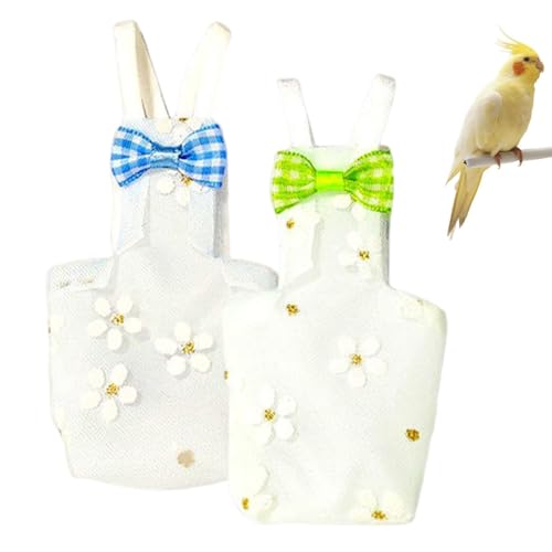 Pet Bird Pañal, 2 artículos Pañal para Loros, Volador Pañal Reutilizable para Loros, Suministros para Mascotas, Para Periquitos Agapornis Canarios Guacamayos