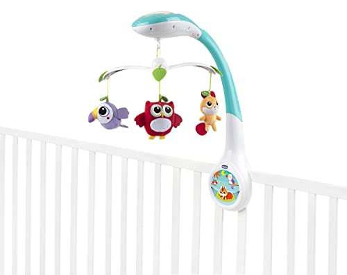 Mobile électronique Chicco Carillon de lit bébé avec 3 peluches