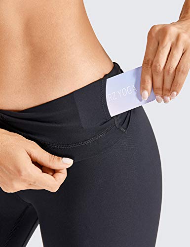 image for CRZ YOGA Women's High Waist Crop Capri Leggings Workout Pants Naked Fe