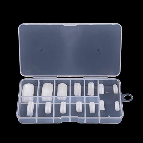140PCS False Toenail Tips for Women, 12 Size Artificial Fake nails with Case for Nail Solons and DIY Nail Art, Natural