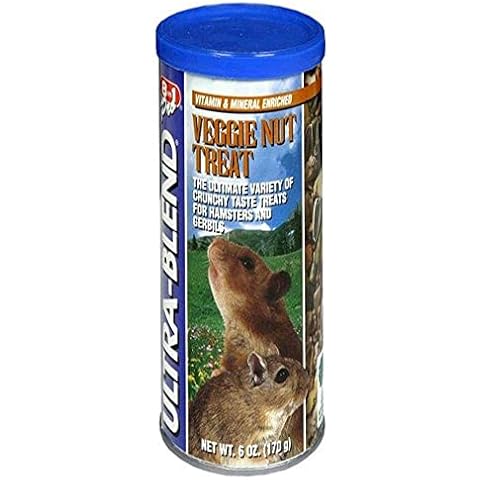 8 In 1 Hamster/Gerbil Vegetable Nut Treats (Canister), 6-Ounce Cover