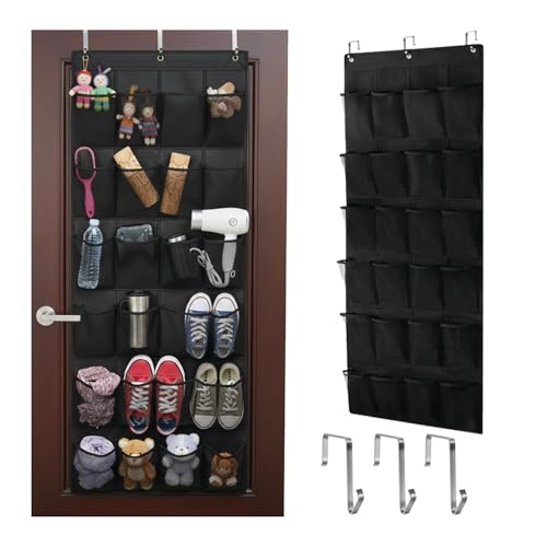 VIMALIFE Over the Door Shoe Organizer with 24 Large clear...