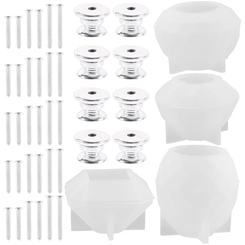 Moule silicone bouton tiroir résine époxy réutilisable - 2
