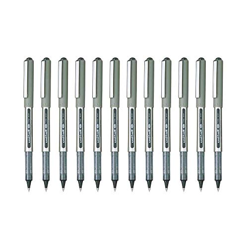 uni-ball Eye Fine UB-157 Rollerball Pen - Black, Pack of 12