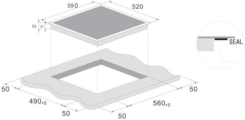 Candy CI642CTTWIFI Piano cottura a induzione, funzionamento Mono Touch, 4 zone di cottura, WiFi, senza cornice, vetro nero Candy CI642CTTWIFI Piano cottura a induzione, funzionamento Mono Touch, 4 zone di cottura, WiFi, senza cornice, vetro nero