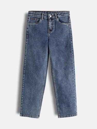 Image of Urbano Juniors Boy's Loose Baggy Fit Washed Denim Jeans Stretchable