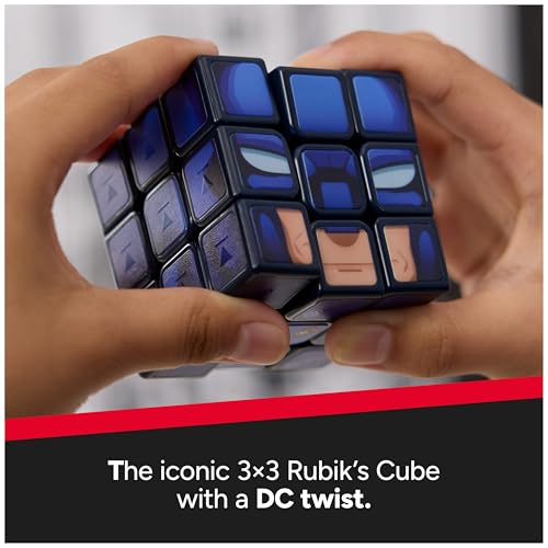 Image of Rubik's Cube, Batman & Joker Cubers, Amazon Exclusive 2-Pack, DC Comics Collectible Fidget Toy & Desk Decor, Challenging Brain Teaser for Fans of Batman Toys, for Ages 8 & Up