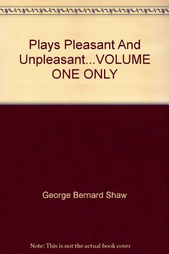 Plays Pleasant And Unpleasant...VOLUME ONE ONLY B000UZ13R4 Book Cover