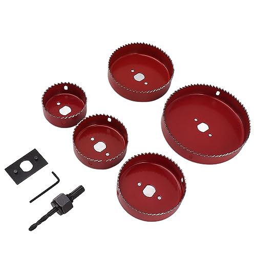 Set de 8 piezas sierra de corona con broca central de aleación miniatura 2