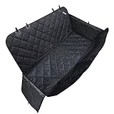 Travel Inspira Dog Seat Covers With Extra Side Flaps, Bonus Car Safety Belt Pet Seat Covers For Suvs - Black, Pet Seat Cover For Cars, WaterProof & Hammock Convertible