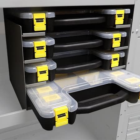 Kargo Master Gabinete de acero con 4 estantes