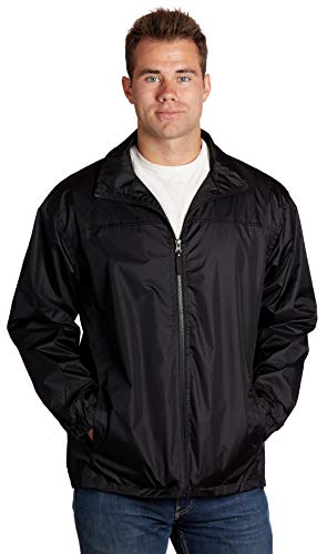eb79 Men's Black Windbreaker Jacket