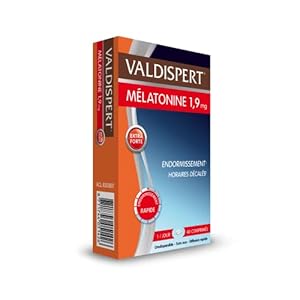 VALDISPERT – Complément alimentaire sommeil extra fort 1,9mg mélatonine – Endormissement rapide – Programme 40 nuits – 40 comprimés orodispersibles