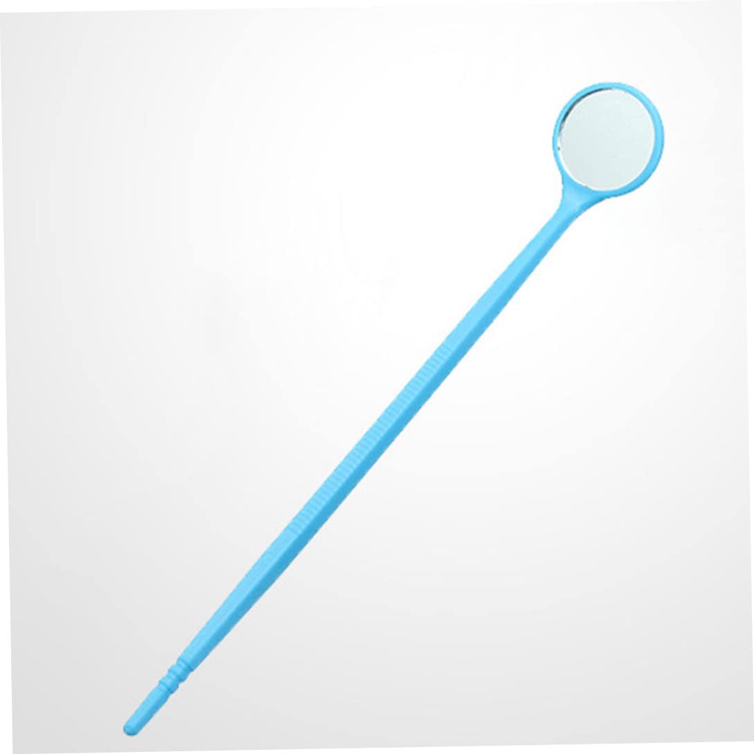 Miroir buccal jetable, Miroir Dentaire 100 pièces Outils dentaires Portables Anti-buée jetables avec poignée antidérapante en PC Outil de Retrait léger 6, 30x0, 79 Pouces Couleur aléatoire