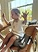 PandaEar Toddler Booster Seat for Dining Table, Portable Increasing Booster Cushion with Backrest & Adjustable Seat Belt for Kids Children, Non-Slip Bottom (Grey)