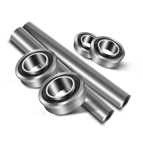2 Kits Stainless Steel Front Axle & Bearing Conver