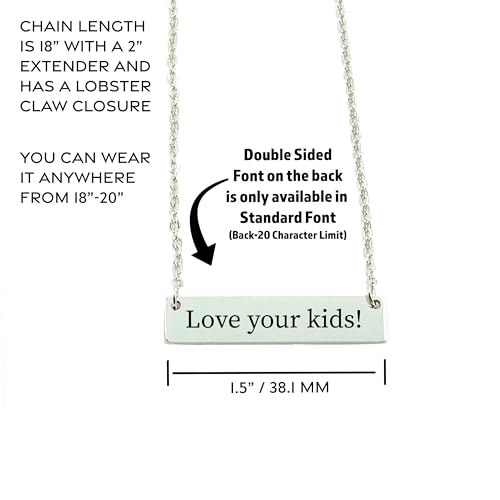 Personalized Name Horse Bar Necklace Horse Jewelry Personalize Bar Horse Name Necklace Personalized Necklace Jewelry Personalized Horse Necklace Lucy Celeste Necklace HORSE-BAR4