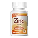 HealthA2Z High Potency Zinc 50mg | 120 Tablets | Antioxidant Activity & Immune System Support