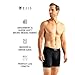 Ejis Sweat Defense Boxer Brief | Fly | Sweat Proof Micro Modal (Large, Black)