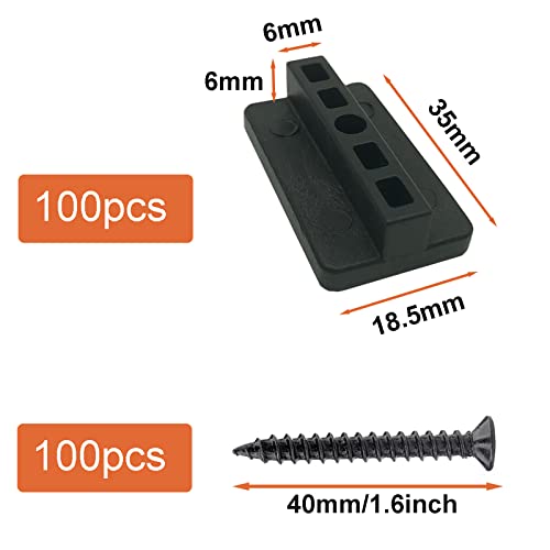 100 Pcs Composite Decking Clips