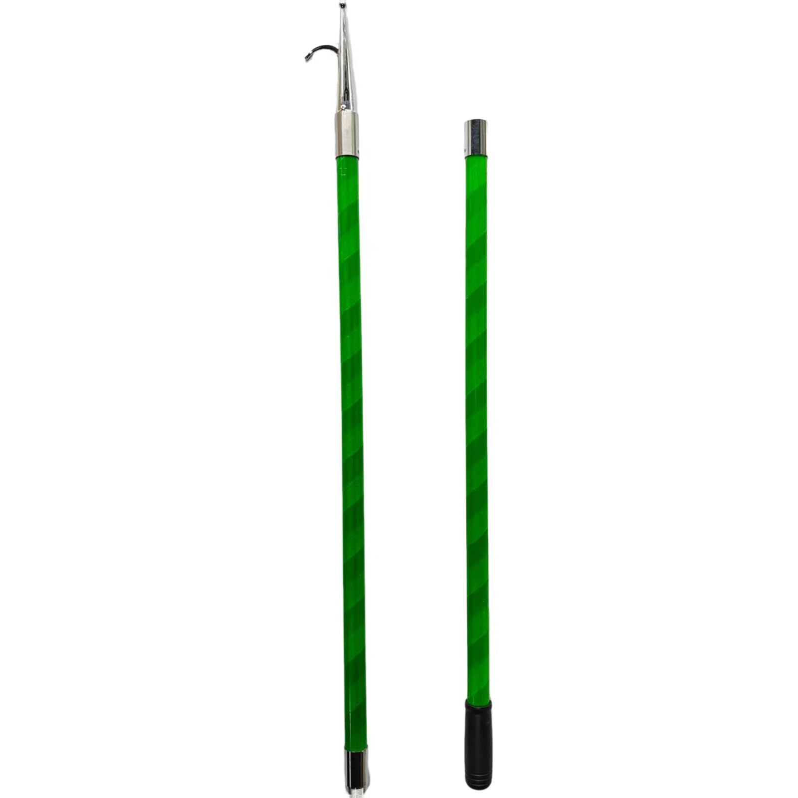 DJPHOFS Multi-section Detachable Docking Poles for Boats, Fiberglass Dock Rods for Boat Docking, Boat Hook Pole with Non-Slip Grip & Universal Thread(2m/6 ft 7 in)